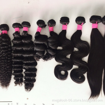 Cheap Straight 100% Human Raw Virgin Indian Hair  Bundles With Lace Closure